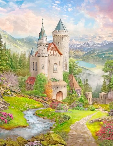 Heavenly Fantasy Castle Paint By Numbers