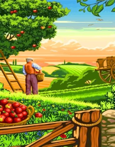 Countryside Grandpa Paint By Numbers