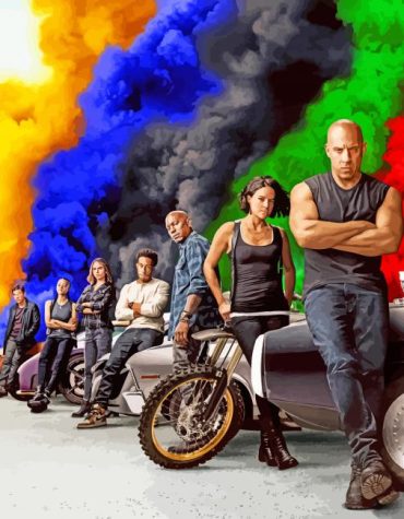 Fast and Furious Action Paint By Numbers