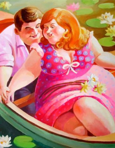 Fat Couples Romance Paint By Numbers