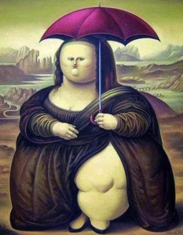 Funny Fat Mona Lisa Paint By Numbers