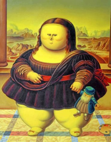 Funny Fat Mona Lisa Paint By Numbers