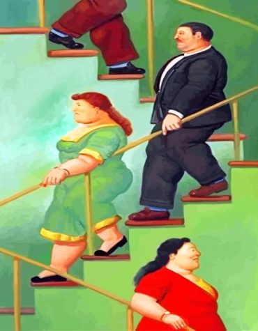 Botero-Inspired Fat People Paint By Numbers