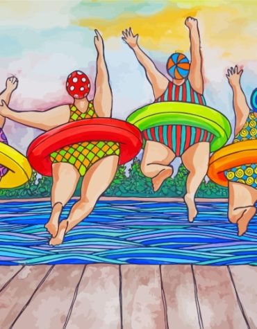 Fat Women Summer Bliss Paint By Numbers