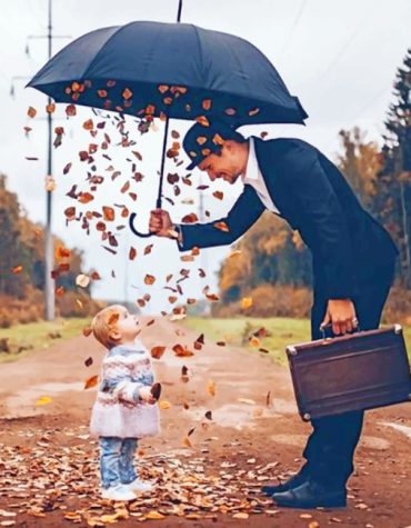 Autumn Father and Daughter Paint By Numbers