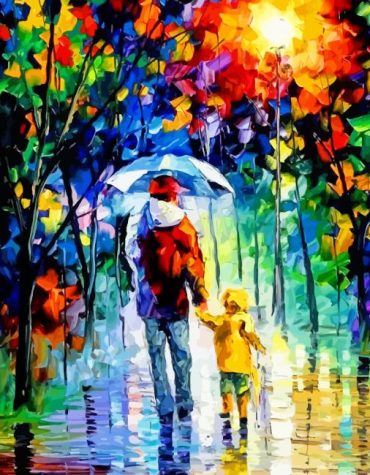 Colorful Father And Son Paint By Numbers