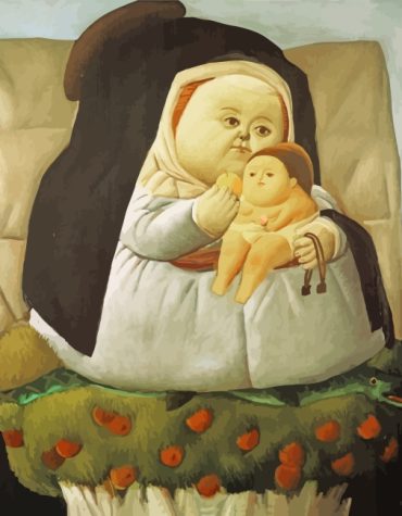 Fernando Botero Mother and Son Paint By Numbers