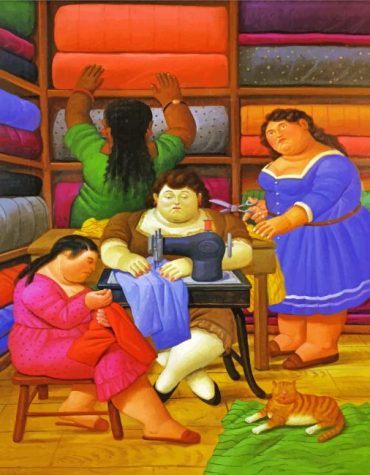 Botero-Inspired Women Paint By Numbers