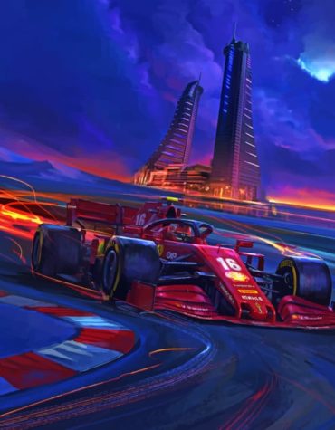 Race-Ready Ferrari Paint By Numbers