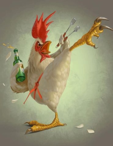 Fighter Chicken Anime Paint By Numbers