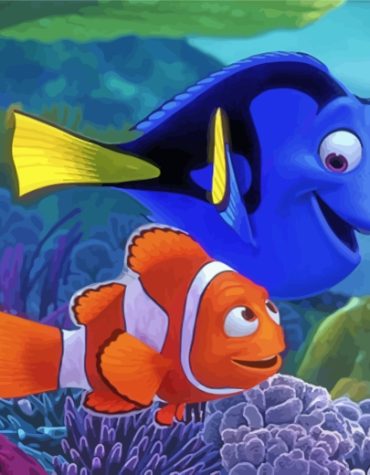 Finding Nemo and Dory Fish Adventure Paint By Numbers