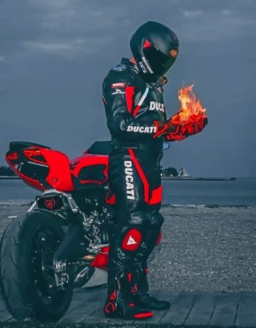 Fire Motocross Adventure Paint By Numbers