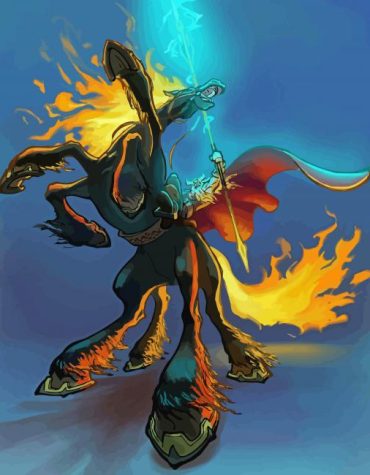 Burning Sleipnir Paint By Numbers