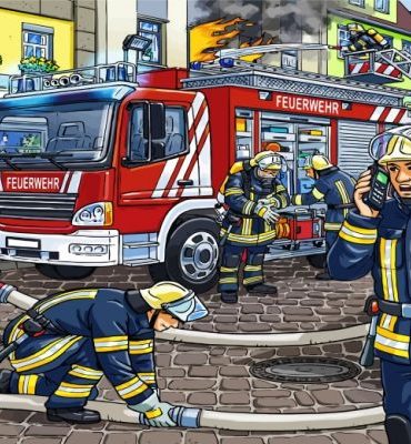 Firefighter Heroes Paint By Numbers