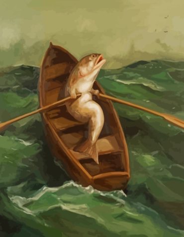 Fish and Boat Adventure Paint By Numbers