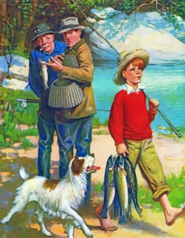 Fisherman's Dog Adventure Paint By Numbers
