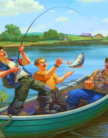 Fisherman and Boats Paint By Numbers