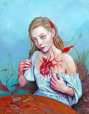 Heart Art with Women Paint By Numbers