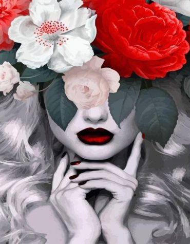 Floral Girl Bloom Paint By Numbers