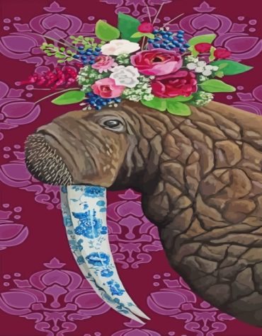 Walrus Wildlife Painting Paint By Numbers