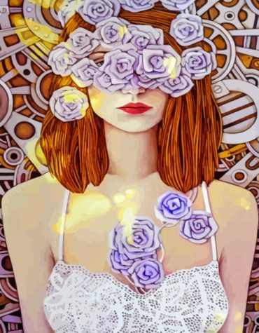 Floral Woman Art Paint By Numbers