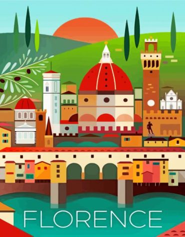 Florence Italy Scenic View Paint By Numbers