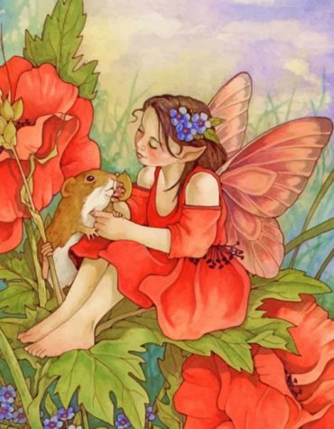 Fantasy Flower Fairy Paint By Numbers