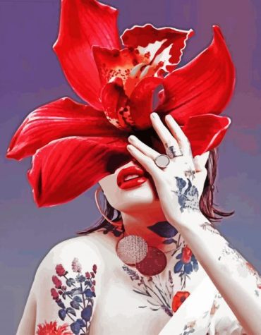 Floral Woman in Bloom Paint By Numbers