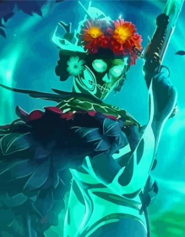 Flowering Skull Gaming Dota 2 Paint By Numbers