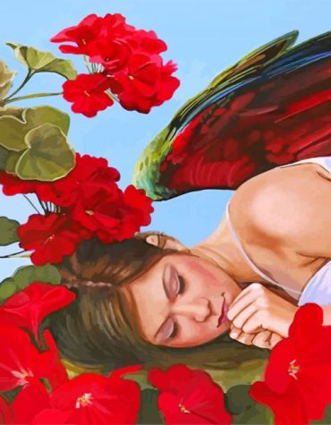 Woman with Flowers Paint By Numbers