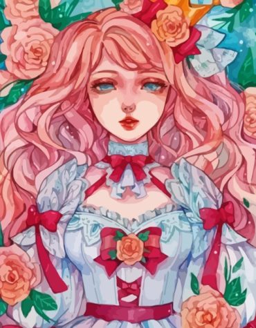 Girls with Flowers Paint By Numbers