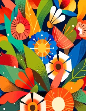 Floral Illustrations Paint By Numbers