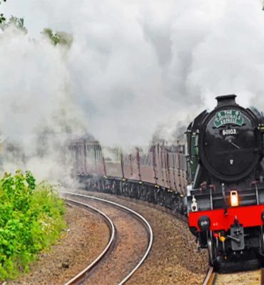 Flying Scotsman Steam Train Paint By Numbers