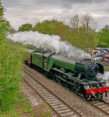 Flying Scotsman Steam Train Paint By Numbers