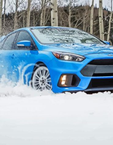 Ford Focus RS Snow Adventure Paint By Numbers