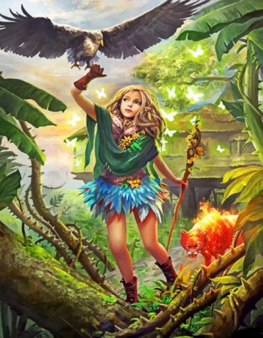 Forest Queen Portrait Paint By Numbers