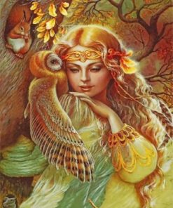 Forest Queen Owls Paint By Numbers