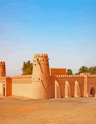 Dort De Ahili Al Ain Urban Scene Paint By Numbers