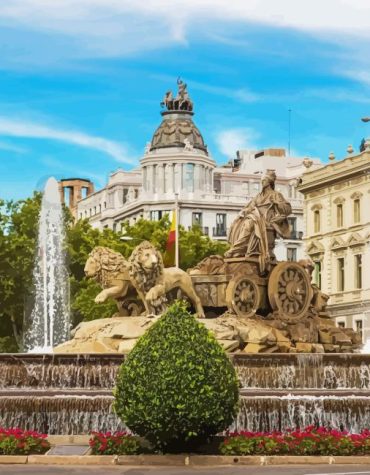 Fountain Of Cybele Spain Paint By Numbers