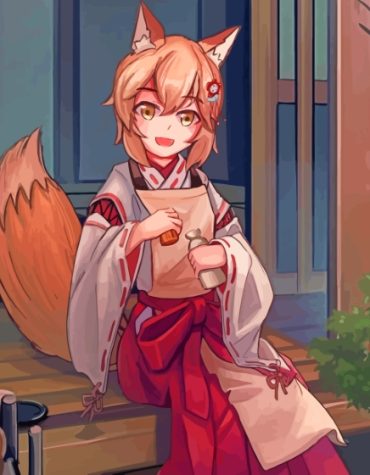 Anime Fox Girl Paint By Numbers