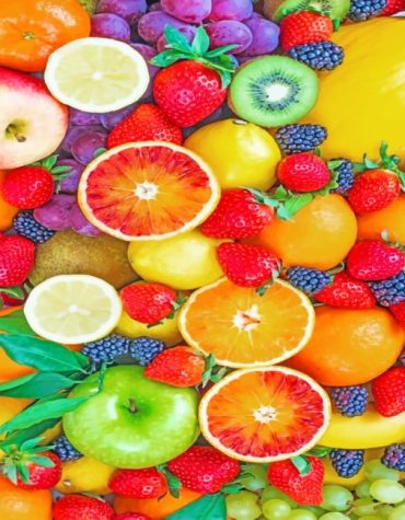 Fresh Fruit Colors Paint By Numbers