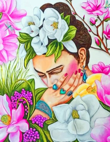 Frida Kahlo Famous Flowers Paint By Numbers