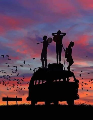 Friends Silhouette Painting Paint By Numbers