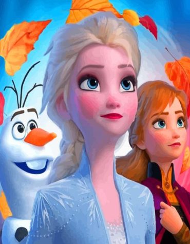 Elsa and Anna Frozen Paint By Numbers