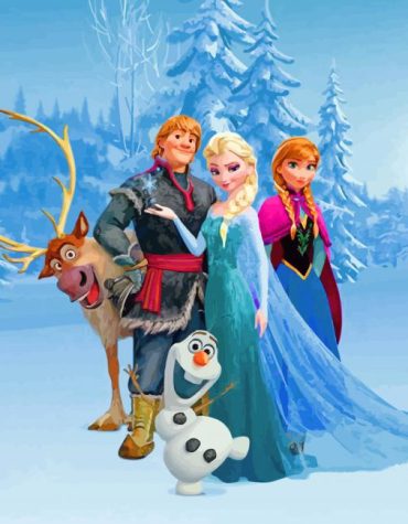 Disney's Frozen Characters Paint By Numbers