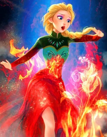 Elsa Anna Magic Frozen Paint By Numbers
