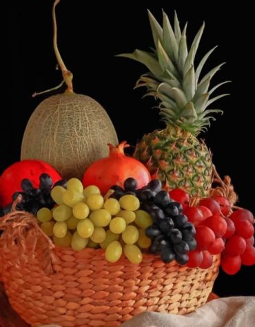 Fresh Fruit Basket Paint By Numbers