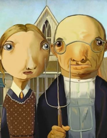 American Gothic Couple Romance Paint By Numbers