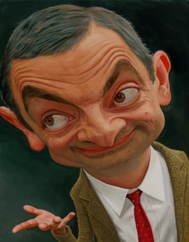 Mr Bean Caricature Paint By Numbers