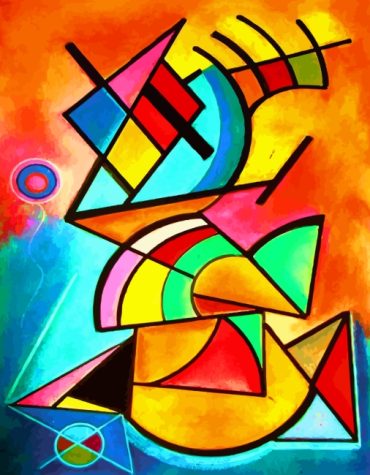 Geometric Cubism Paint By Numbers